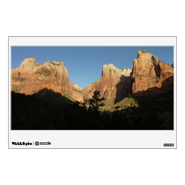 Court of the Patriarchs I at Zion National Park Wall Decal (Front)