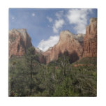 Court of the Patriarchs II at Zion National Park Ceramic Tile