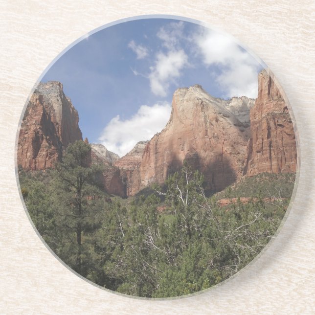 Court of the Patriarchs II at Zion National Park Coaster (Front)