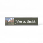 Court of the Patriarchs II at Zion National Park Desk Name Plate
