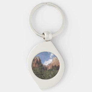 Court of the Patriarchs II at Zion National Park Keychain