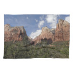 Court of the Patriarchs II at Zion National Park Kitchen Towel
