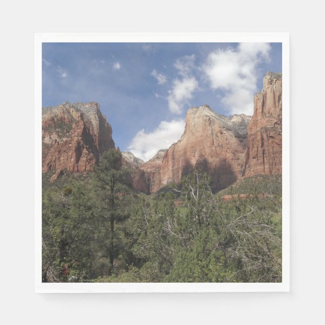 Court of the Patriarchs II at Zion National Park Napkins (Front)