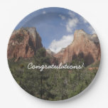 Court of the Patriarchs II at Zion National Park Paper Plates