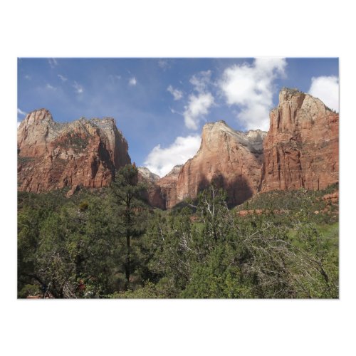 Court of the Patriarchs II at Zion National Park Photo Print