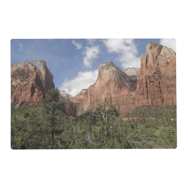 Court of the Patriarchs II at Zion National Park Placemat (Front)