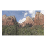 Court of the Patriarchs II at Zion National Park Rectangular Sticker