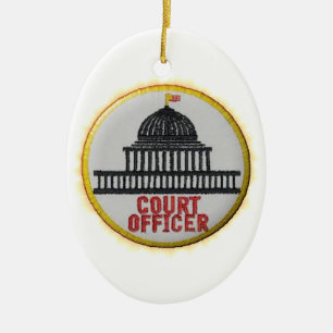 Court Officer Ceramic Ornament