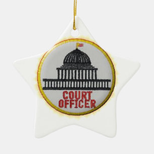 Court Officer Ceramic Ornament