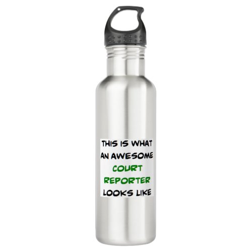 court reporter awesome stainless steel water bottle