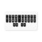 Court Reporter Black Steno Machine Keys Cards
