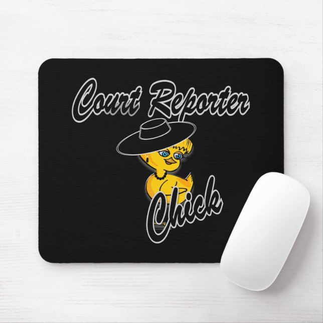 Court Reporter Chick #4 Mouse Pad (With Mouse)