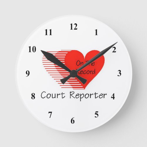 Court Reporter Clock
