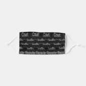 Court Reporter Extraordinaire Adult Cloth Face Mask (Front, Folded)