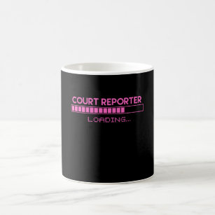 Court Reporter Loading Coffee Mug