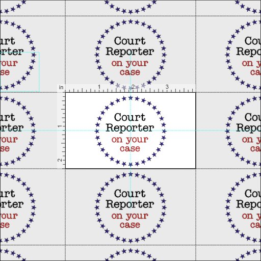 Court Reporter On Case Fabric