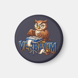 Court Reporter Owl Verbatim magnet