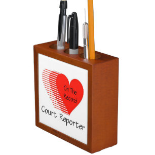 Court Reporter Record Pencil/Pen Holder