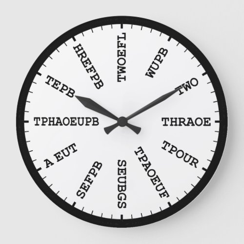 Court Reporter Steno Stenography Clock