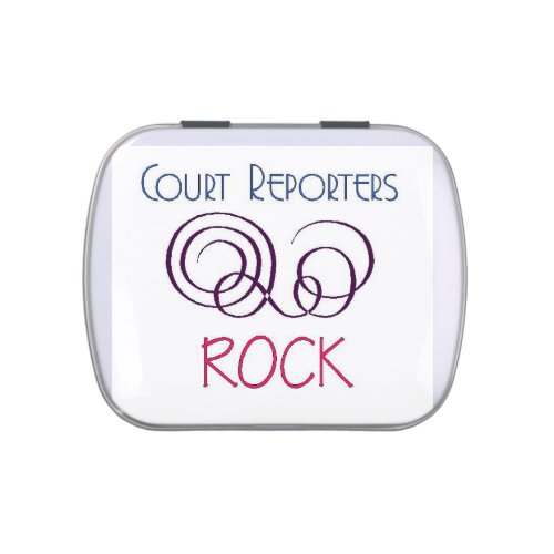 Court Reporters Rock Jelly Belly Tin