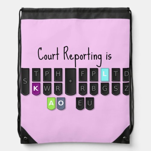 Court Reporting is Cool Steno Keyboard Backpack