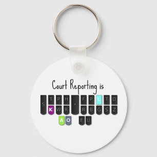 Court Reporting is Cool Steno Keyboard Mugs Keychain