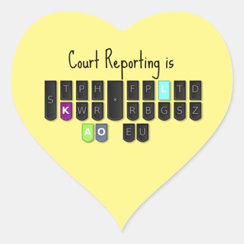 Court Reporting is Cool Steno Keyboard Stickers
