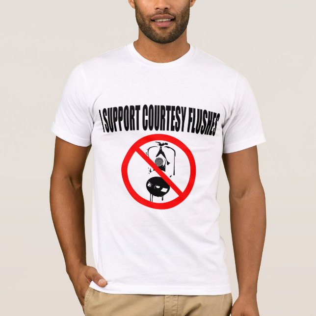 Courtesy Flushes T-Shirt (Front)