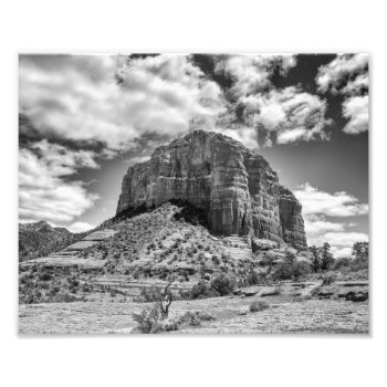 Courthouse Butte - Black & White | Photo Print by GaeaPhoto at Zazzle