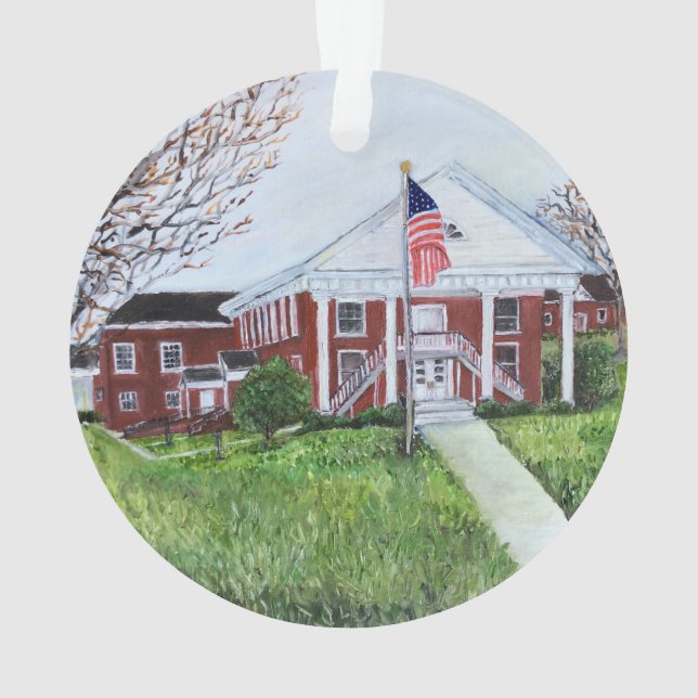Courthouse Ornament (Back)