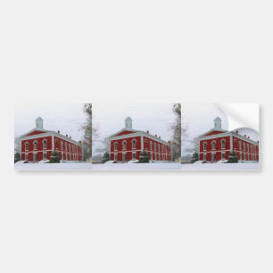 Courthouse Snow Bumper Sticker