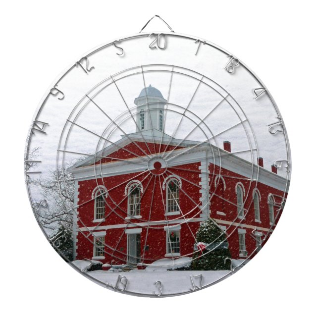 Courthouse Snow Dart Board (Front)