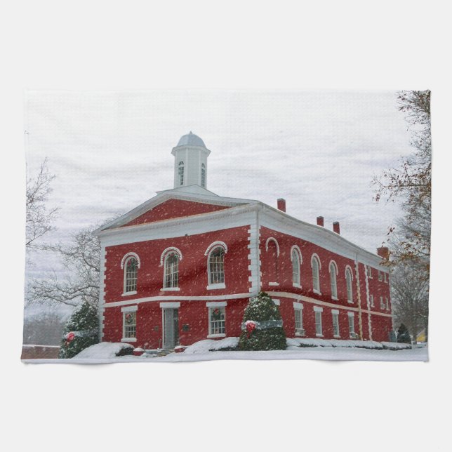 Courthouse Snow Towel (Horizontal)