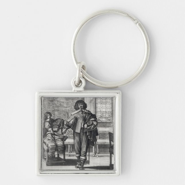 Courtier following the last royal edict keychain (Front)