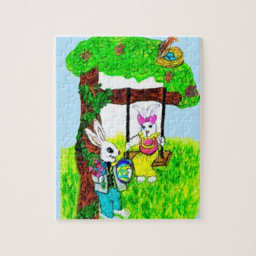 COURTING EASTER BUNNY puzzle