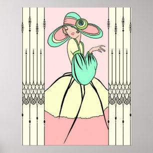 COURTNEY, ART DECO: Easter Morning Poster