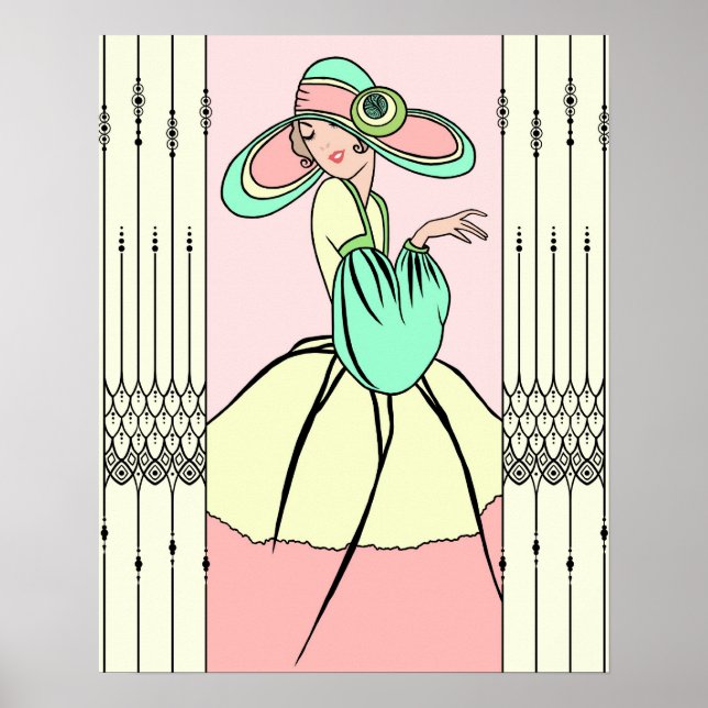 COURTNEY, ART DECO: Easter Morning Poster (Front)