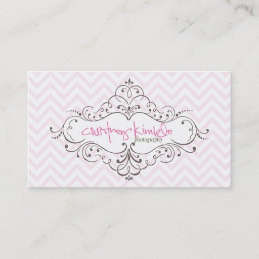 Customizable Courtney Kimble Photography Business Card Template