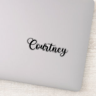 Courtney Name - Handwritten Calligraphy Sticker