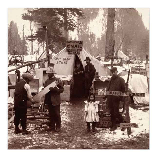 Courtney's Store - Klondike Gold Rush 1898 Photo Print (Front)
