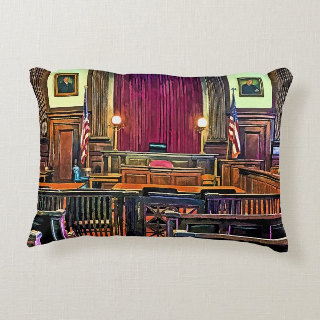 Courtroom Accent Pillow (Back)