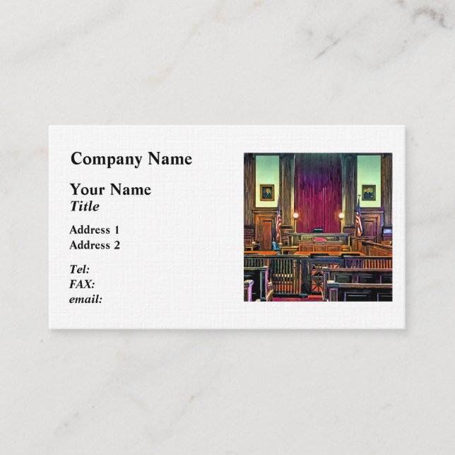 Courtroom Business Card (Front)