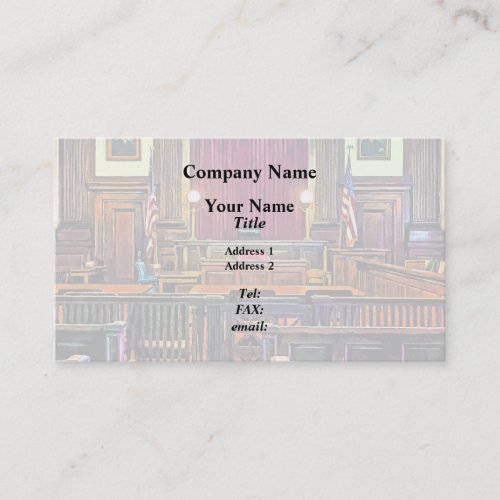 Courtroom Business Card