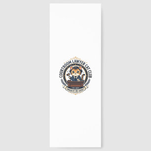 Courtroom Lawyer Cat Funny Cat Lover Design - Cour Bookmarks