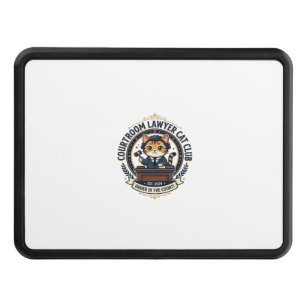 Courtroom Lawyer Cat Funny Cat Lover Design - Cour Hitch Cover