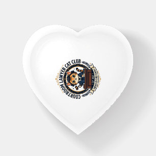 Courtroom Lawyer Cat Funny Cat Lover Design - Cour Paperweight