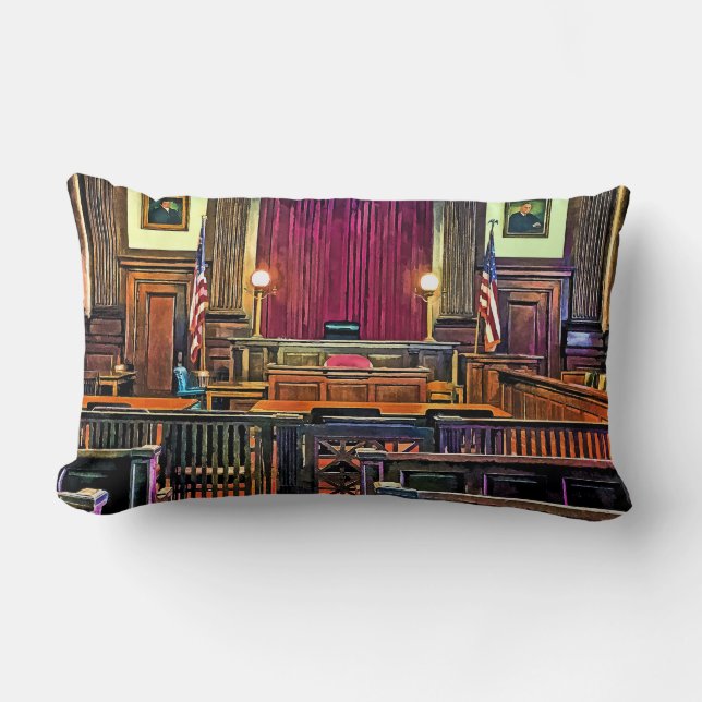 Courtroom Lumbar Pillow (Front)