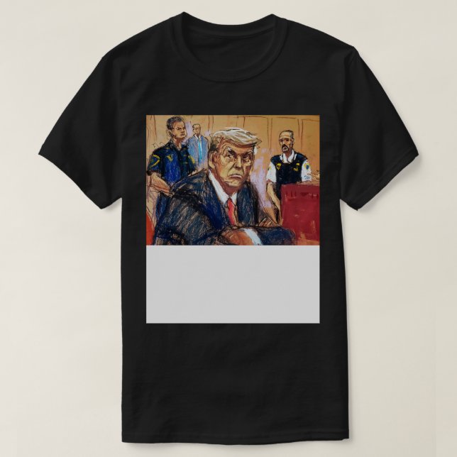 Courtroom Sketch T-Shirt (Design Front)