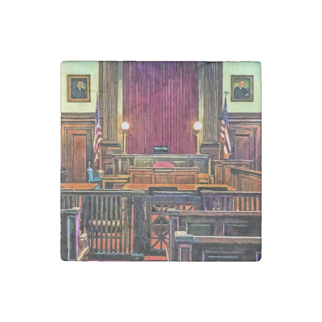 Courtroom Stone Magnet (Front)