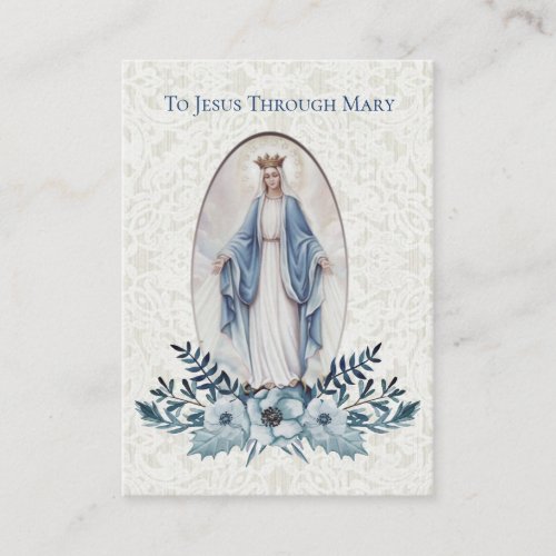 Courtship  Engagement Prayer to Mary Holy Card